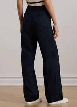 Pantalon Jambe Large En Lin -Pas Cher T-Shirts Hauts Magasin s7 1328238 alternate3