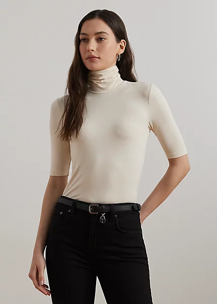 Haut à Col Roulé En Jersey 1 Haut à Col Roulé En Jersey