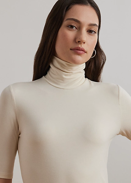Haut à Col Roulé En Jersey 5 Haut à Col Roulé En Jersey – Image 5