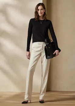 Pantalon Seth En Crêpe De Laine