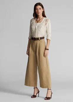 Pantalon Jambe Large En Coton -Pas Cher T-Shirts Hauts Magasin s7 1358877 alternate1