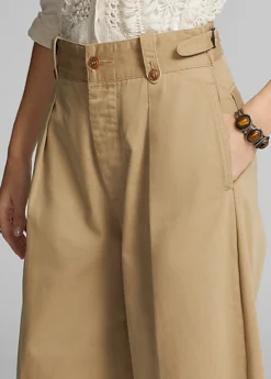 Pantalon Jambe Large En Coton -Pas Cher T-Shirts Hauts Magasin s7 1358877 alternate4