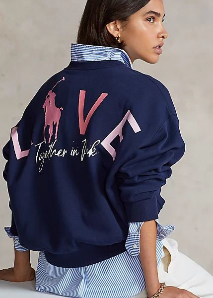 Sweat Col Rond Pink Pony Molleton 1 Sweat Col Rond Pink Pony Molleton