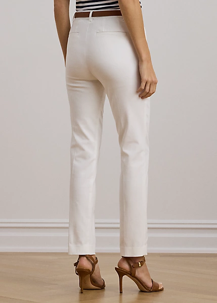 Pantalon En Coton Mélangé Stretch 4 Pantalon En Coton Mélangé Stretch – Image 4