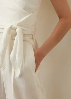 Haut à Bretelles Coleta En Lin -Pas Cher T-Shirts Hauts Magasin s7 1443915 alternate4