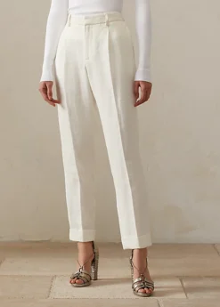 Pantalon Jennie En Toile De Lin -Pas Cher T-Shirts Hauts Magasin s7 1443944 alternate1