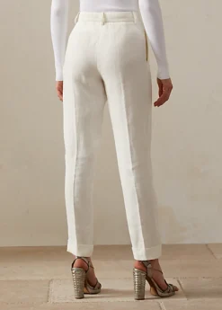 Pantalon Jennie En Toile De Lin -Pas Cher T-Shirts Hauts Magasin s7 1443944 alternate3