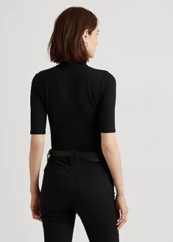 Col Roulé En Jersey Stretch Métallisé -Pas Cher T-Shirts Hauts Magasin s7 1458788 alternate3