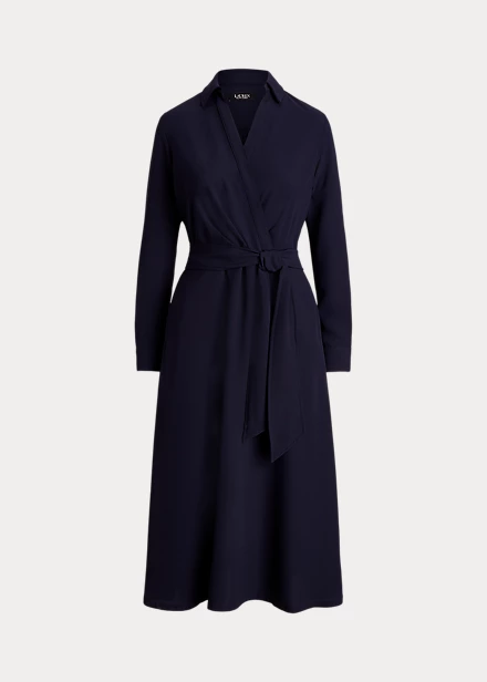 Robe Mi-longue Manches Longues Georgette 2 Robe Mi-longue Manches Longues Georgette – Image 2