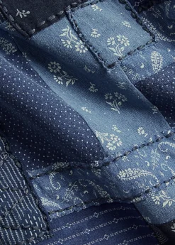 Robe à Patchwork Jersey Indigo -Pas Cher T-Shirts Hauts Magasin s7 1464683 alternate20