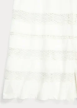 Robe En Lin Et Coton Bordée De Dentelle -Pas Cher T-Shirts Hauts Magasin s7 1464706 alternate18