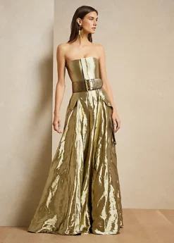 Robe Du Soir Briar En Organza Métallisé