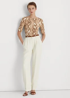 T-shirt Peau De Serpent En Coton Stretch -Pas Cher T-Shirts Hauts Magasin s7 1468885 alternate1