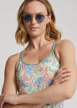 Robe Fleurie à Dos Nageur En Jersey -Pas Cher T-Shirts Hauts Magasin s7 1471938 alternate4