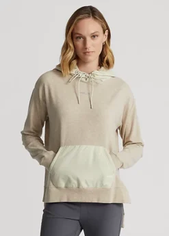 Sweat à Capuche Hybride à Logo En Jersey