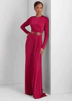 Robe Découpée En Jersey Avec Boucle