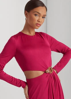 Robe Découpée En Jersey Avec Boucle -Pas Cher T-Shirts Hauts Magasin s7 1483552 alternate4