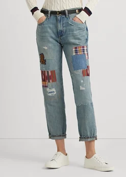 Jean Fuselé Décontracté Patchwork -Pas Cher T-Shirts Hauts Magasin s7 1483663 alternate1