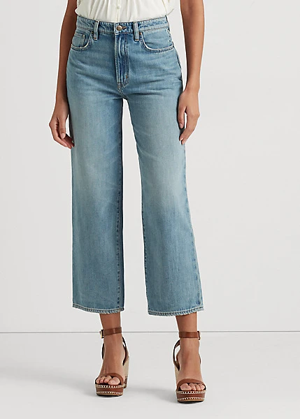 Jean 7/8 Jambe Large Taille Haute 3 Jean 7/8 Jambe Large Taille Haute – Image 3