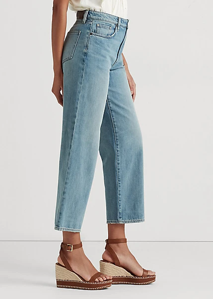 Jean 7/8 Jambe Large Taille Haute 4 Jean 7/8 Jambe Large Taille Haute – Image 4