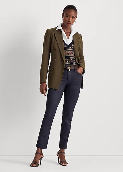 Jean Droit 7/8 Taille Mi-haute Enduit 1 Jean Droit 7/8 Taille Mi-haute Enduit