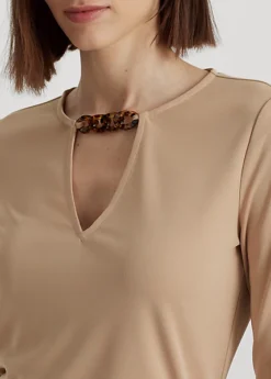 Haut En Jersey Stretch Avec Chaîne -Pas Cher T-Shirts Hauts Magasin s7 1483689 alternate4