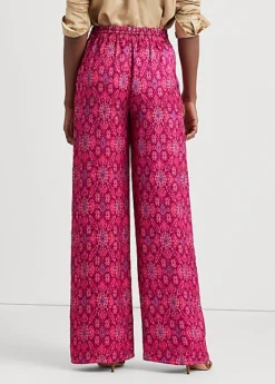 Pantalon à Jambe Large En Satin Shantung -Pas Cher T-Shirts Hauts Magasin s7 1483781 alternate3