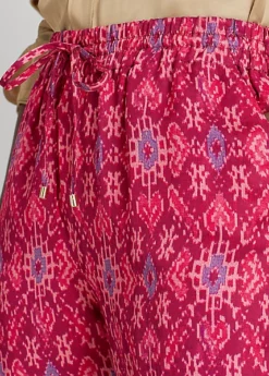 Pantalon à Jambe Large En Satin Shantung -Pas Cher T-Shirts Hauts Magasin s7 1483781 alternate4