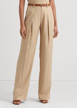 Pantalon à Pinces Jambe Large En Sergé -Pas Cher T-Shirts Hauts Magasin s7 1483784 alternate1