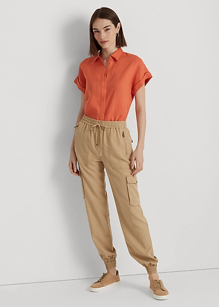 Chemise En Lin à Manches Chauve-souris 3 Chemise En Lin à Manches Chauve-souris – Image 3