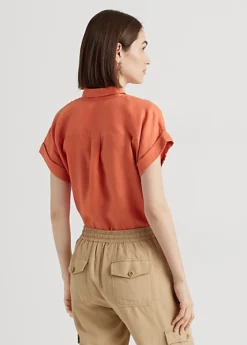 Chemise En Lin à Manches Chauve-souris 8 Chemise En Lin à Manches Chauve-souris -Pas Cher T-Shirts Hauts Magasin s7 1483827 alternate3