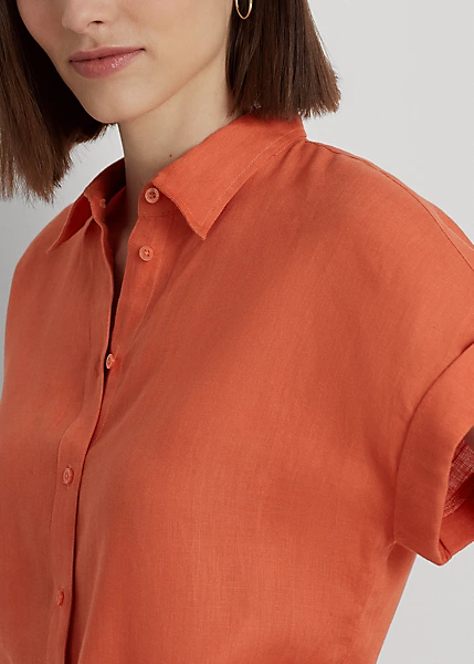 Chemise En Lin à Manches Chauve-souris 5 Chemise En Lin à Manches Chauve-souris – Image 5