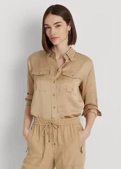 Chemise En Satin Shantung