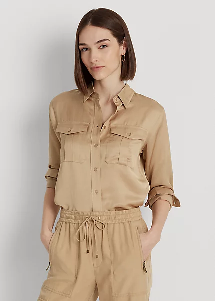 Chemise En Satin Shantung 1 Chemise En Satin Shantung