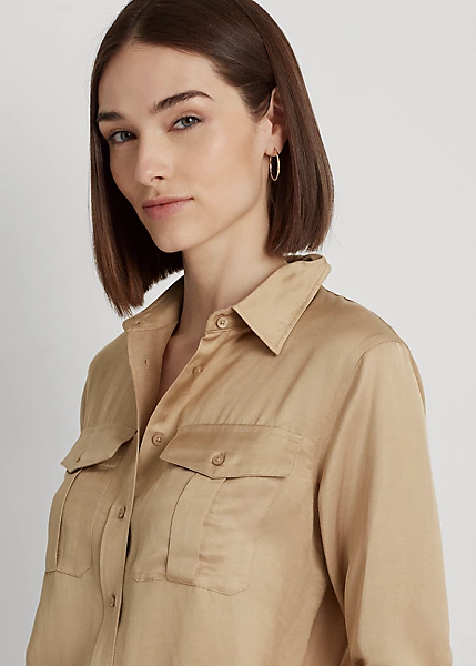 Chemise En Satin Shantung 5 Chemise En Satin Shantung – Image 5