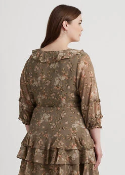 Chemisier Bordure Volantée En Georgette -Pas Cher T-Shirts Hauts Magasin s7 1483861 alternate3