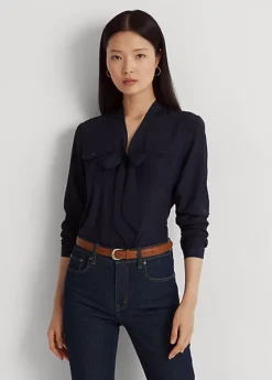 Chemise Lavallière En Crêpe