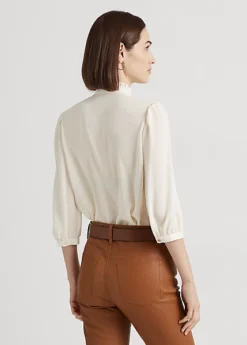 Chemisier Plissé En Georgette -Pas Cher T-Shirts Hauts Magasin s7 1483889 alternate3