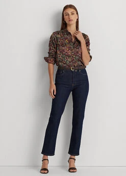 Chemise Fleurie En Charmeuse De Satin -Pas Cher T-Shirts Hauts Magasin s7 1483911 alternate1