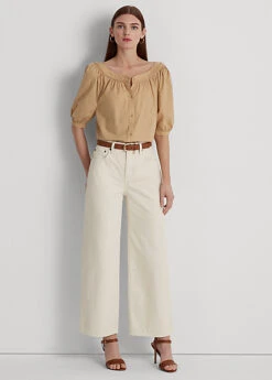 Chemise à Manches Bouffantes En Popeline -Pas Cher T-Shirts Hauts Magasin s7 1484236 alternate1