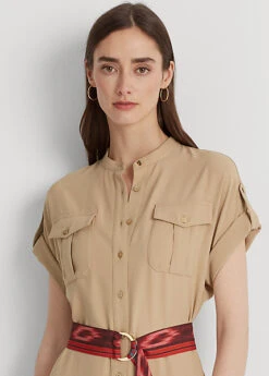 Robe-chemise En Georgette Double Face -Pas Cher T-Shirts Hauts Magasin s7 1484272 alternate4