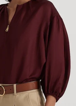 Blouse à Effet Blousant En Shantung 9 Blouse à Effet Blousant En Shantung -Pas Cher T-Shirts Hauts Magasin s7 1484500 alternate4