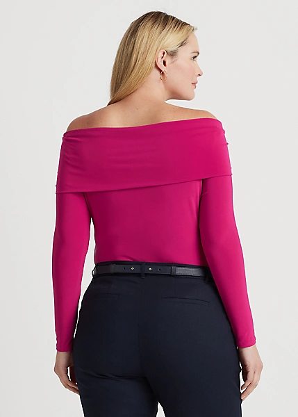 Haut En Jersey épaules Dégagées 4 Haut En Jersey épaules Dégagées – Image 4