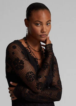 Robe En Dentelle De Coton -Pas Cher T-Shirts Hauts Magasin s7 1485139 alternate4