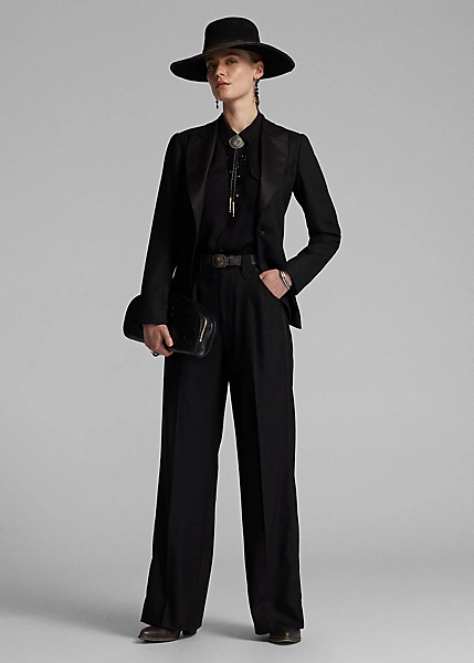 Pantalon De Smoking Western En Sergé 2 Pantalon De Smoking Western En Sergé – Image 2