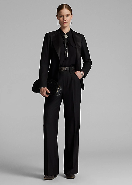 Pantalon De Smoking Western En Sergé 6 Pantalon De Smoking Western En Sergé – Image 6