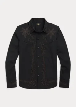Chemise Western En Sergé à Soutaches