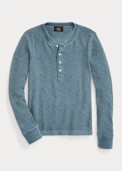 T-shirt Col Tunisien Coton Nid Abeilles