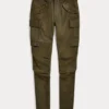Pantalon Cargo Skinny En Daim