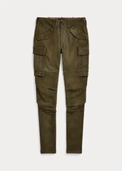 Pantalon Cargo Skinny En Daim